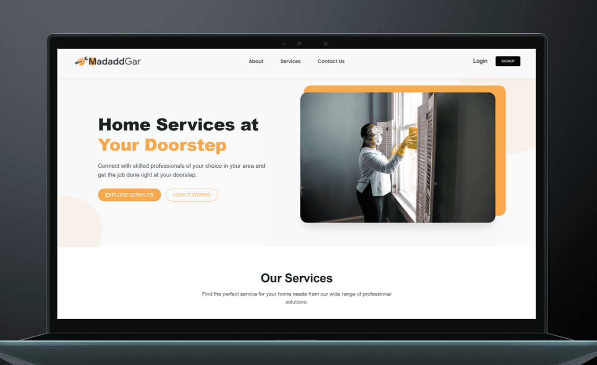 MadaddGar Web App